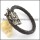 genuine leather bracelet in stainless steel b001866