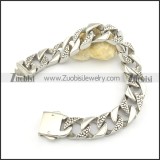 stainless steel casting bracelet b001755