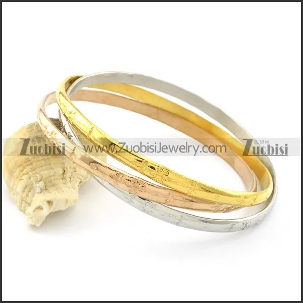stainless steel plating rings bangles b001817