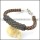 braided leather bracelet with OT buckle b001860