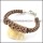 braided leather bracelet with OT buckle b001843