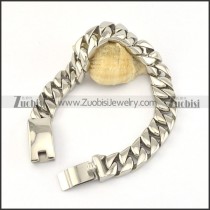 8.6 inch smooth casting link bracelet for men b002054