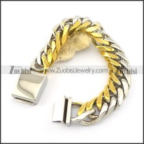 bigger gold and metal color steel bracelet in wide of 19mm b002208