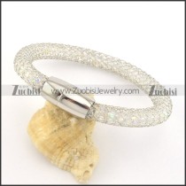 soft net chain with big clear AB zircon for ladies b002035
