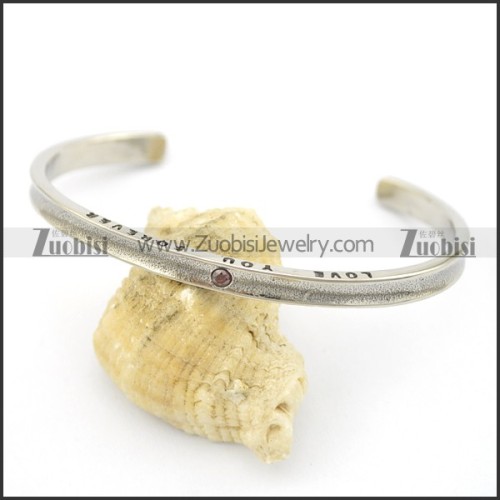 engraved LOVE YOU FOREVER bangle b002523