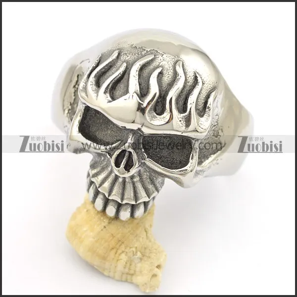 big fire skull bangle for mens b002509