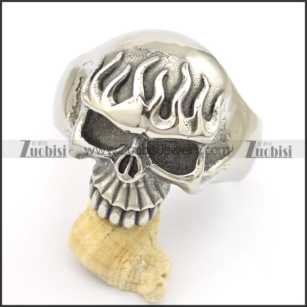 big fire skull bangle for mens b002509