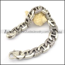 14.5mm wide snake skin casting bracelet b002565
