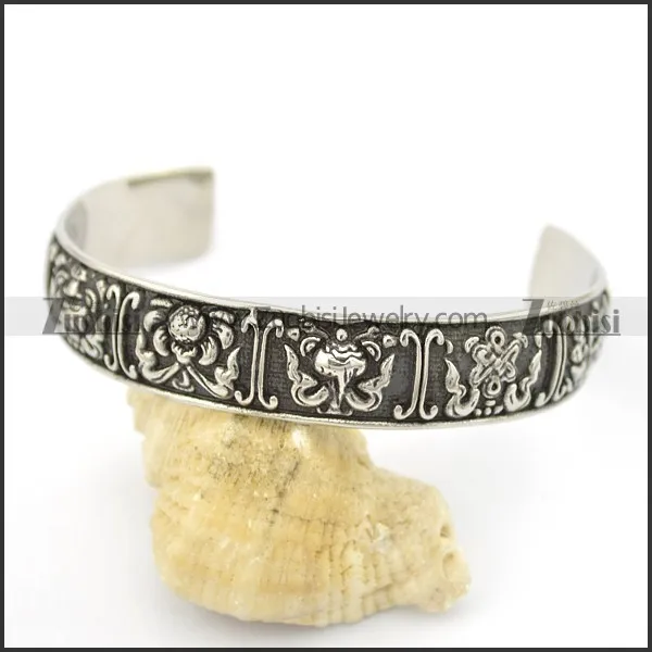 flower wide bangle b002543