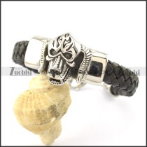 The fierce dog leather rope bracelet b002313