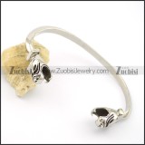 horrible tiger heads on both ends of bangle b002512