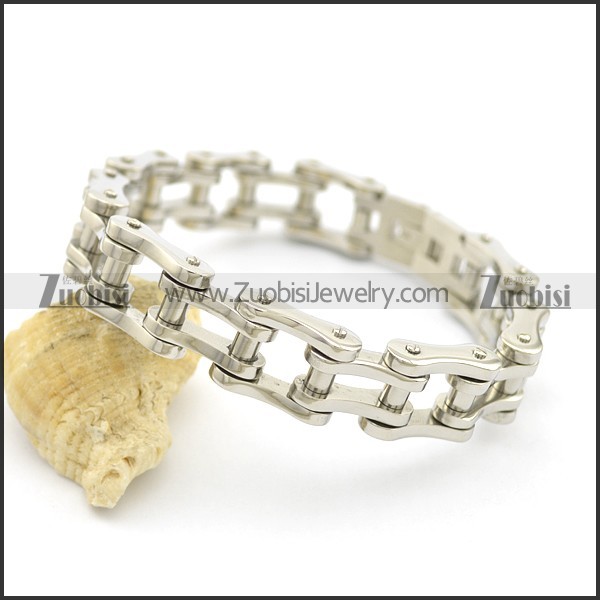 Bicycle Chain Link Bracelets for Unisex in 15mm Wide b003062