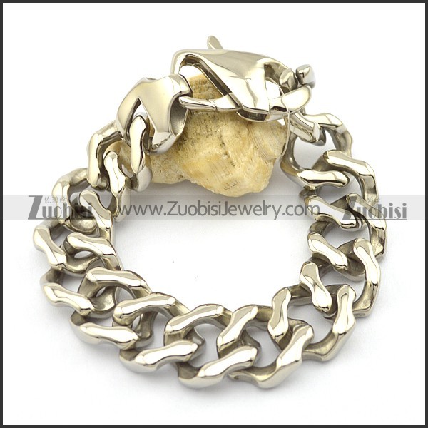 big wide casting bracelet with large clasp b002819