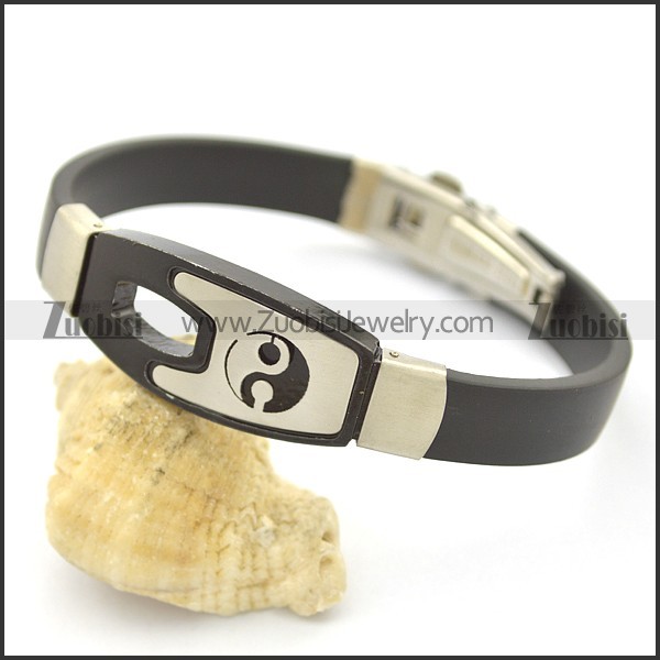 Taiji Rubber Bracelet b002974