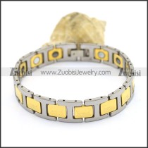 Silver and Gold Tungsten Bracelets b003517