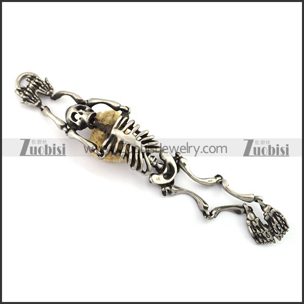 Matte Human Skeleton Bracelets for Strong Mens b003782