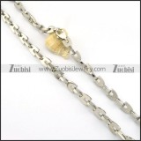 comely oxidation-resisting steel Stamping Necklace for Wholesale -n000254