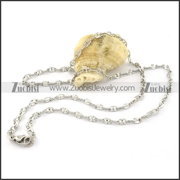 economic Steel Necklace -n000296