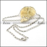 clean-cut Stainless Steel Necklace -n000297