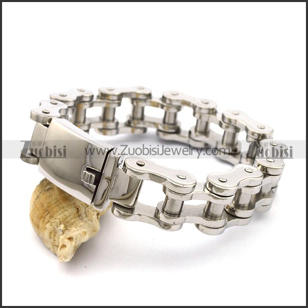 19MM Wide Bicycle Chain Bracelet with SR Buckle b003778