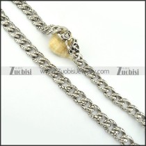 great oxidation-resisting steel Stamping Necklace for Wholesale -n000264