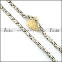 economic noncorrosive steel Stamping Necklaces - n000148