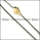 Vintage 316L Stainless Steel Chain for matching men's biker jewelry -n000248