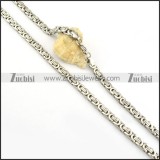 beauteous Stainless Steel Stamping Necklaces - n000161