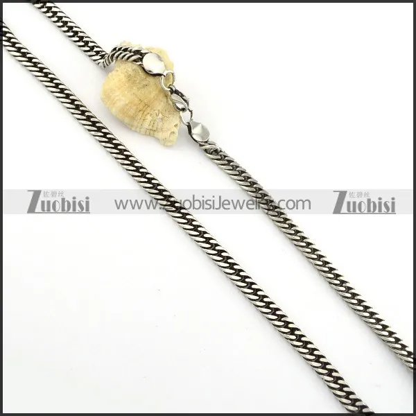 Vintage 316L Stainless Steel Chain for matching men's biker jewelry -n000252