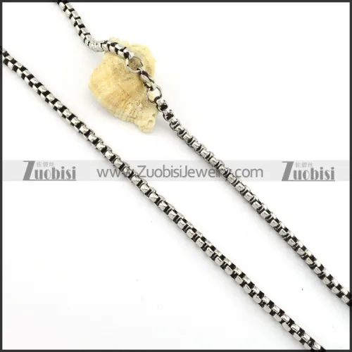 Vintage 316L Stainless Steel Chain for matching men's biker jewelry -n000251