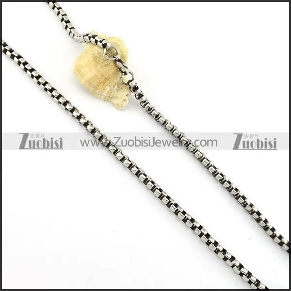 Vintage 316L Stainless Steel Chain for matching men's biker jewelry -n000251