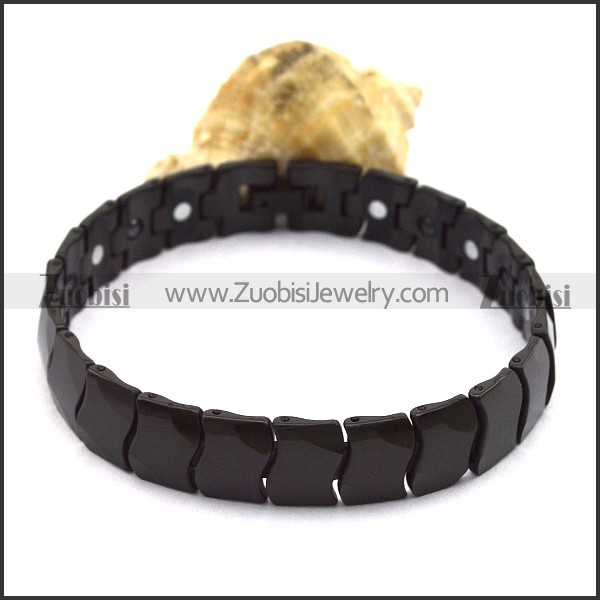 Black Tungsten Carbide Bracelet b003763