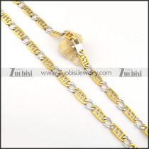 remarkable oxidation-resisting steel Stamping Necklace for Wholesale -n000266