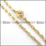 practical noncorrosive steel Stamping Necklace for Wholesale -n000255