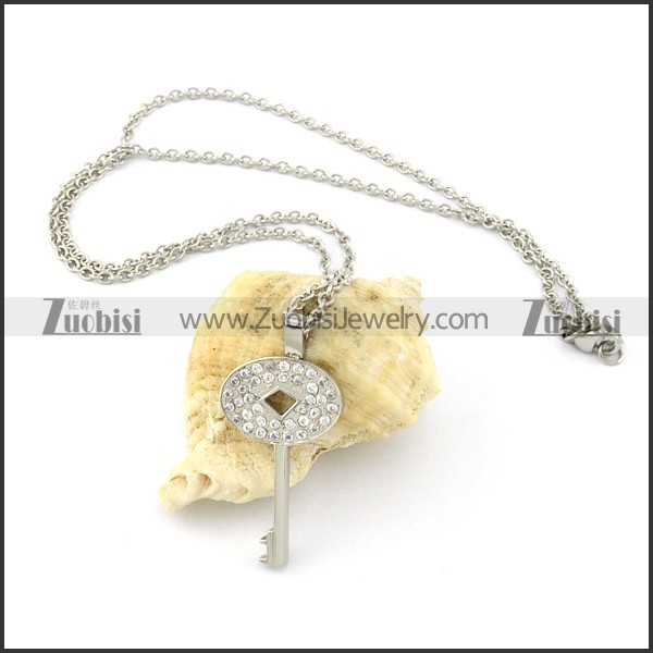beauteous 316L Stainless Steel Fashion Necklace made in China -n000270