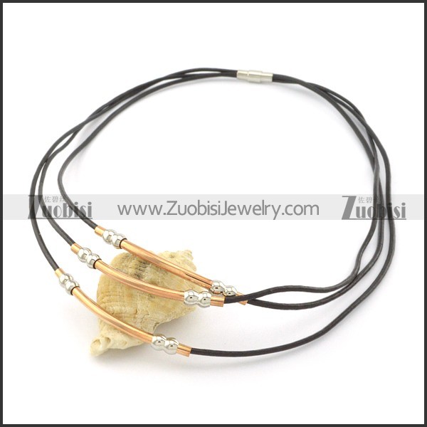 leather necklace n000450
