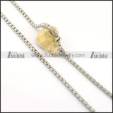 remarkable nonrust steel Necklace -n000308
