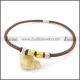leather necklace n000441