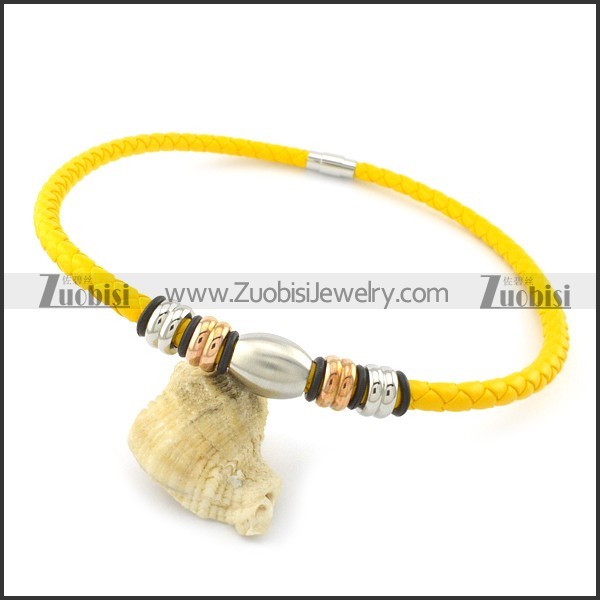 leather necklace n000433