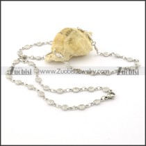 Remarkable Nonrust Steel small chain necklaces for ladies -n000390
