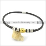 leather necklace n000438