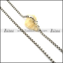 Beauteous 316L Stainless Steel Stamping Necklace with Vintage-inspired Style -n000338
