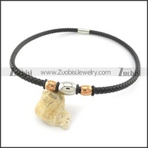 leather necklace n000424