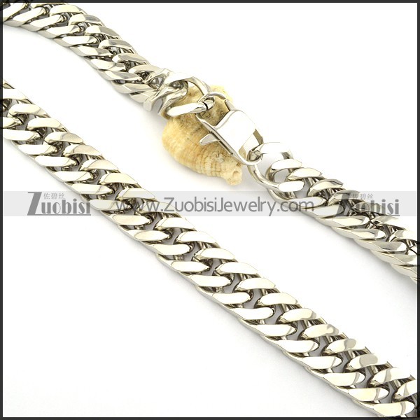 pretty oxidation-resisting steel Stamping Necklaces for Men -n000332