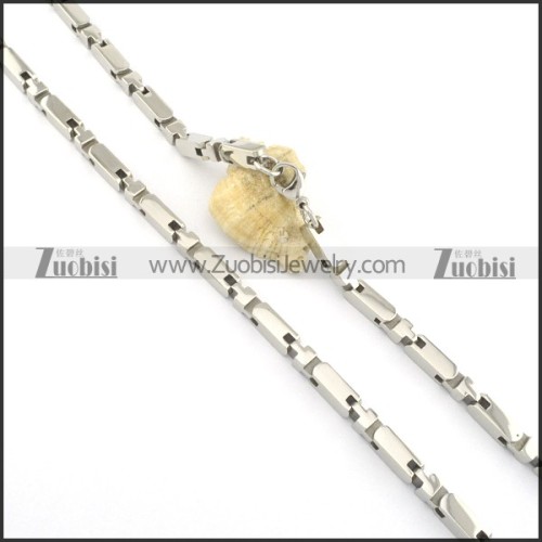 580*6mm square stainless steel necklace chain n000527