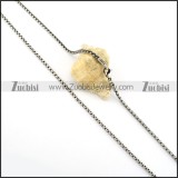 Good Welcome Oxidation-resisting Steel Stamping Necklace with Vintage-inspired Style -n000335