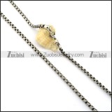 the Best Steel Stamping Necklace with Vintage-inspired Style -n000347