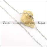 Practical 316L Stainless Steel small chain necklaces for ladies -n000374
