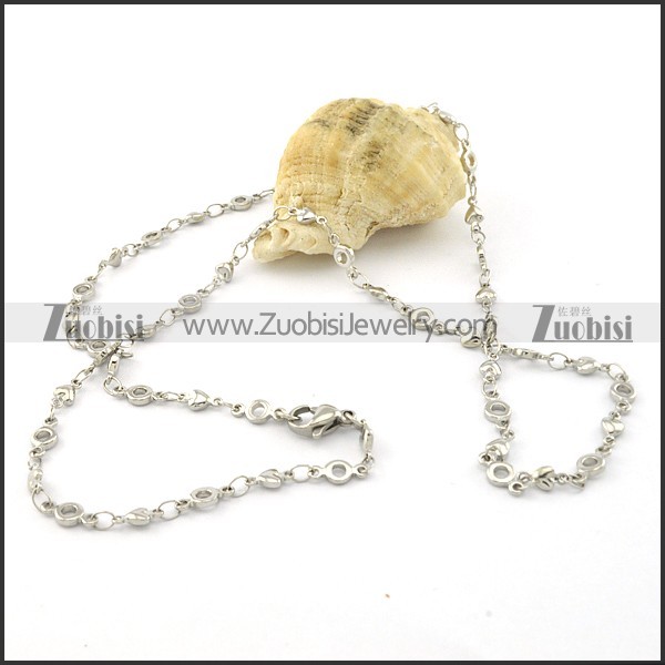 Great Quality Noncorrosive Steel small chain necklaces for ladies -n000386