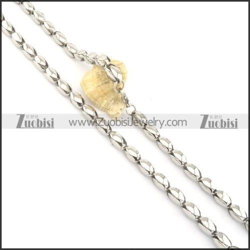7mm wide hollow ball chain necklace n000528